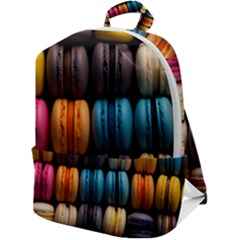 Macaroon Sweet Treat Zip Up Backpack by Pakjumat