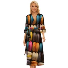 Macaroon Sweet Treat Midsummer Wrap Dress by Pakjumat