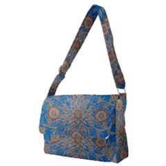 Flower Mandala Pattern Full Print Messenger Bag (m) by Pakjumat