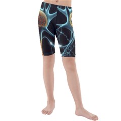 Organism Neon Science Kids  Mid Length Swim Shorts by Pakjumat