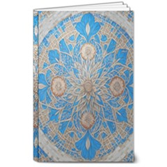 Flower Mandala Pattern 8  X 10  Softcover Notebook