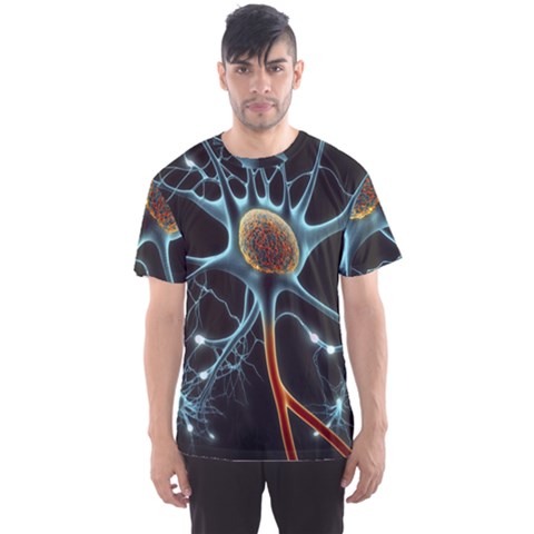 Organism Neon Science Men s Sport Mesh T-shirt by Pakjumat