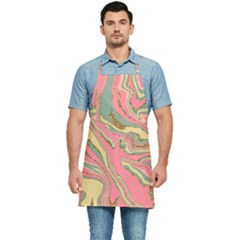 Pattern Glitter Pastel Layer Kitchen Apron by Pakjumat