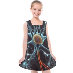 Organism Neon Science Kids  Cross Back Dress by Pakjumat