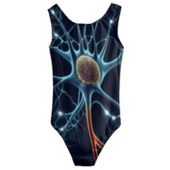 Organism Neon Science Kids  Cut-out Back One Piece Swimsuit by Pakjumat