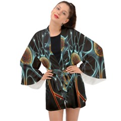 Organism Neon Science Long Sleeve Kimono by Pakjumat