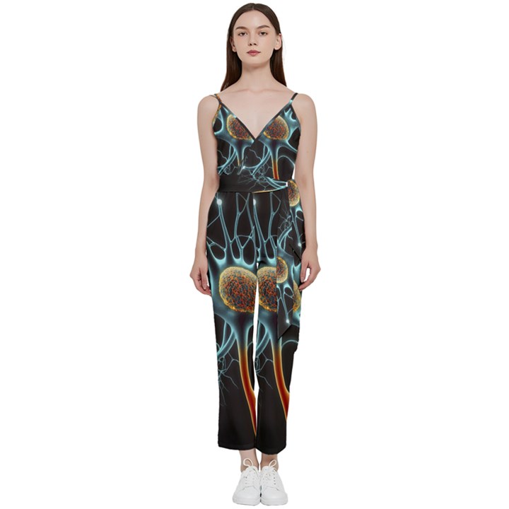 Organism Neon Science V-Neck Camisole Jumpsuit