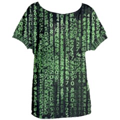 Matrix Technology Tech Data Digital Network Women s Oversized T-shirt by Pakjumat