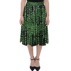 Matrix Technology Tech Data Digital Network Classic Midi Skirt by Pakjumat