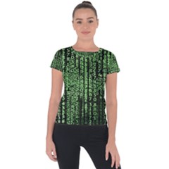 Matrix Technology Tech Data Digital Network Short Sleeve Sports Top  by Pakjumat