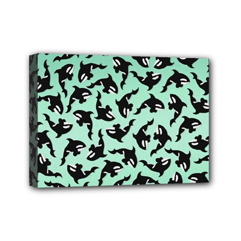 Orca Killer Whale Fish Mini Canvas 7  X 5  (stretched) by Pakjumat