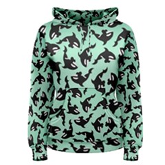 Orca Killer Whale Fish Women s Pullover Hoodie by Pakjumat