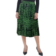 Matrix Technology Tech Data Digital Network Classic Velour Midi Skirt  by Pakjumat