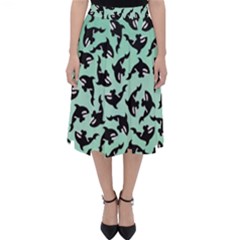 Orca Killer Whale Fish Classic Midi Skirt by Pakjumat