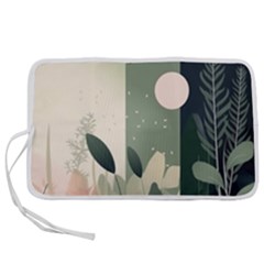 Spring Floral Plants Foliage Minimal Minimalist Pen Storage Case (m) by Pakjumat