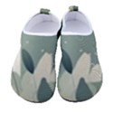 Spring Floral Plants Foliage Minimal Minimalist Men s Sock-Style Water Shoes View1