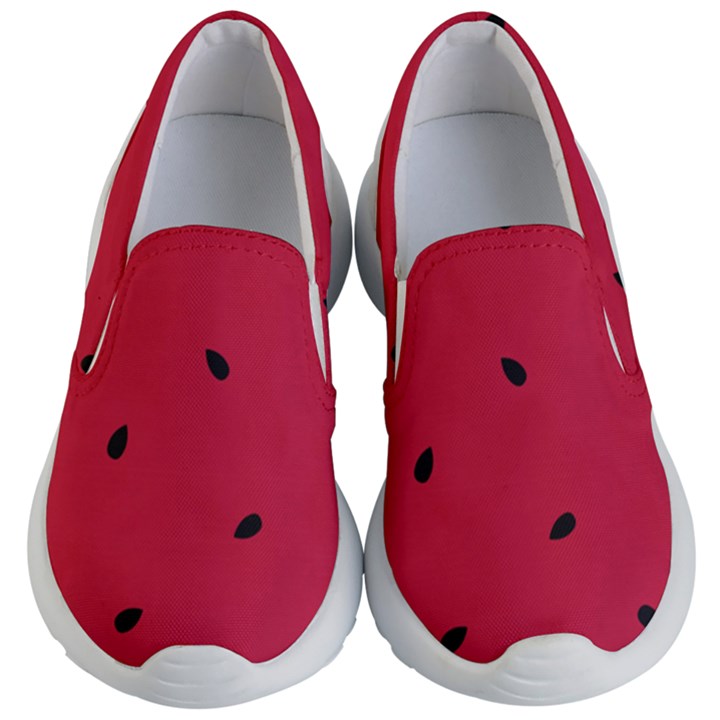 Minimalist Summer Watermelon Wallpaper Kids Lightweight Slip Ons