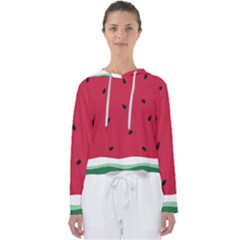 Minimalist Summer Watermelon Wallpaper Women s Slouchy Sweat