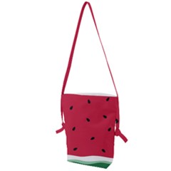 Minimalist Summer Watermelon Wallpaper Folding Shoulder Bag by Pakjumat