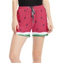 Minimalist Summer Watermelon Wallpaper Women s Runner Shorts View1