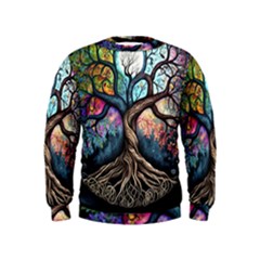 Tree Colourful Kids  Sweatshirt