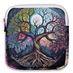 Tree Colourful Mini Square Pouch by Pakjumat