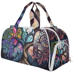 Tree Colourful Burner Gym Duffel Bag by Pakjumat