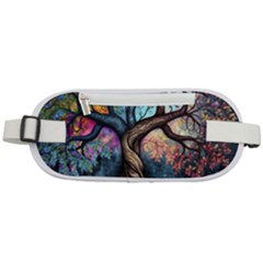 Tree Colourful Rounded Waist Pouch by Pakjumat