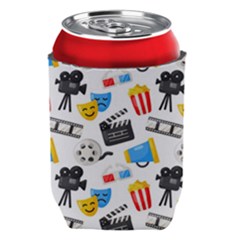 Cinema Icons Pattern Seamless Signs Symbols Collection Icon Can Holder by Pakjumat