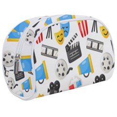 Cinema Icons Pattern Seamless Signs Symbols Collection Icon Make Up Case (medium) by Pakjumat