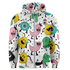 Funny Monster Pattern Men s Zipper Hoodie