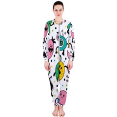 Funny Monster Pattern Onepiece Jumpsuit (ladies) by Pakjumat