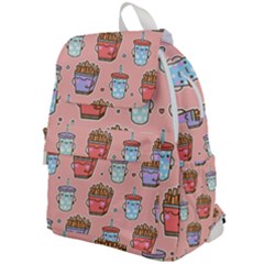 Cute Kawaii Food Seamless Pattern Top Flap Backpack by Pakjumat