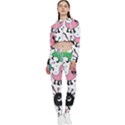 Funny Monster Pattern Cropped Zip Up Lounge Set View1