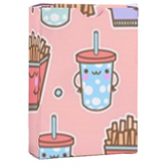 Cute Kawaii Food Seamless Pattern Playing Cards Single Design (rectangle) With Custom Box