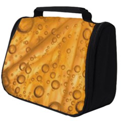 Lime Water Bubbles Macro Light Detail Background Full Print Travel Pouch (big) by Pakjumat