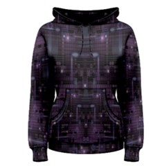 Geometric Art Digital Art Background Women s Pullover Hoodie