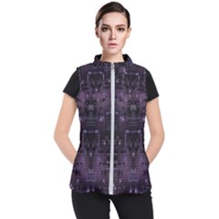 Geometric Art Digital Art Background Women s Puffer Vest