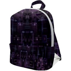 Geometric Art Digital Art Background Zip Up Backpack by Pakjumat