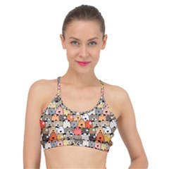 Cute Dog Seamless Pattern Background Basic Training Sports Bra by Pakjumat