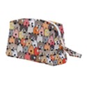 Cute Dog Seamless Pattern Background Wristlet Pouch Bag (Medium) View2