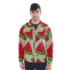 Cute Watermelon Seamless Pattern Men s Windbreaker