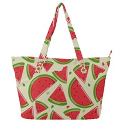 Cute Watermelon Seamless Pattern Full Print Shoulder Bag by Pakjumat