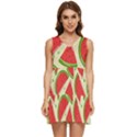 Cute Watermelon Seamless Pattern Tiered Sleeveless Mini Dress View1