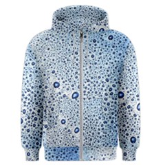 Drop Water Background Macro Splash Rain Drink Men s Zipper Hoodie