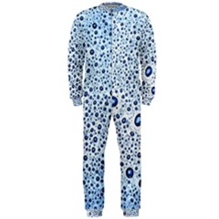 Drop Water Background Macro Splash Rain Drink Onepiece Jumpsuit (men)