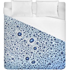 Drop Water Background Macro Splash Rain Drink Duvet Cover (king Size) by Pakjumat