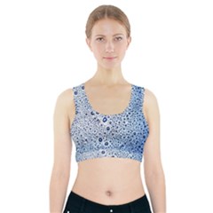 Drop Water Background Macro Splash Rain Drink Sports Bra With Pocket by Pakjumat