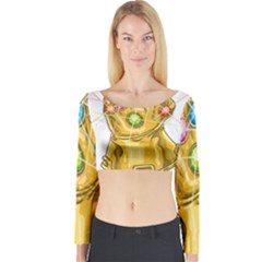 The Infinity Gauntlet Thanos Long Sleeve Crop Top