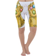 The Infinity Gauntlet Thanos Cropped Leggings  by Maspions